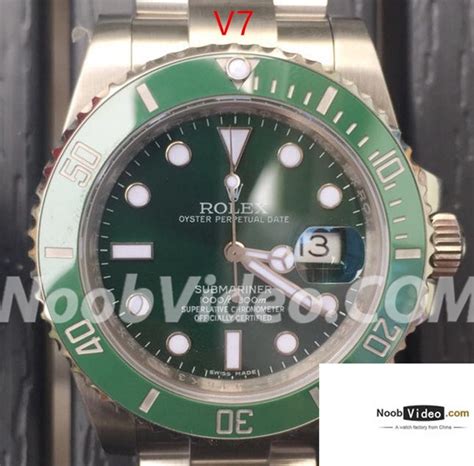 rwi rolex hulk v7 rep vs gen|Everything You Need To Know About The Rolex 'Hulk' .